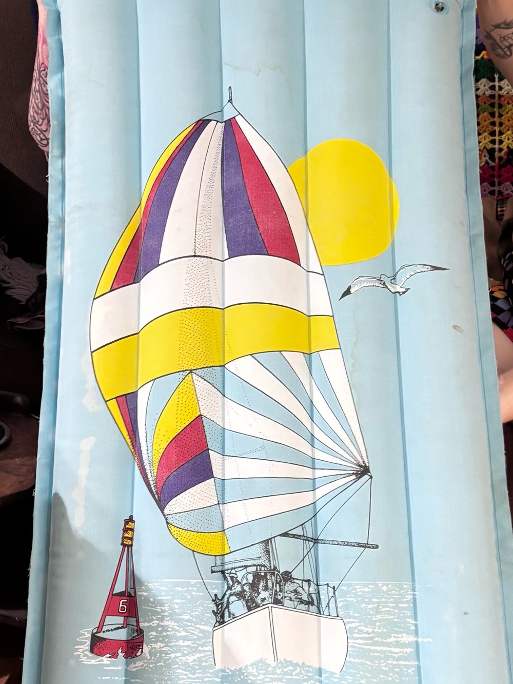 Canvas vintage pool float - Picture 2 of 10